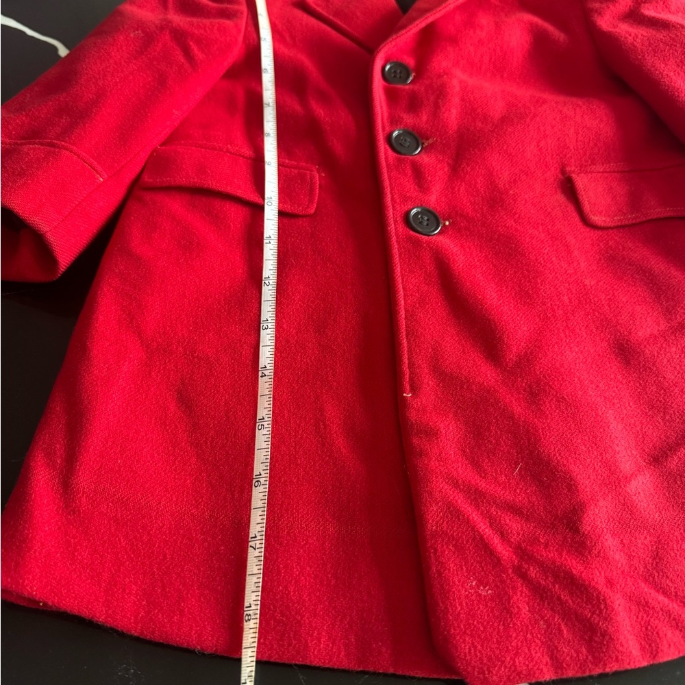 Vintage Classic Red Kids Coat - Picture 5 of 7
